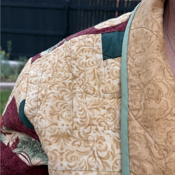 Quilted Hmadmade Colorful Patchwork Jacket/Duster - Picture 10 of 13